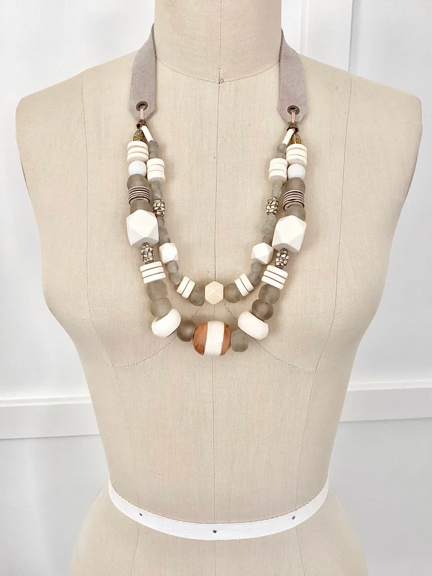 double-layered chunky necklace