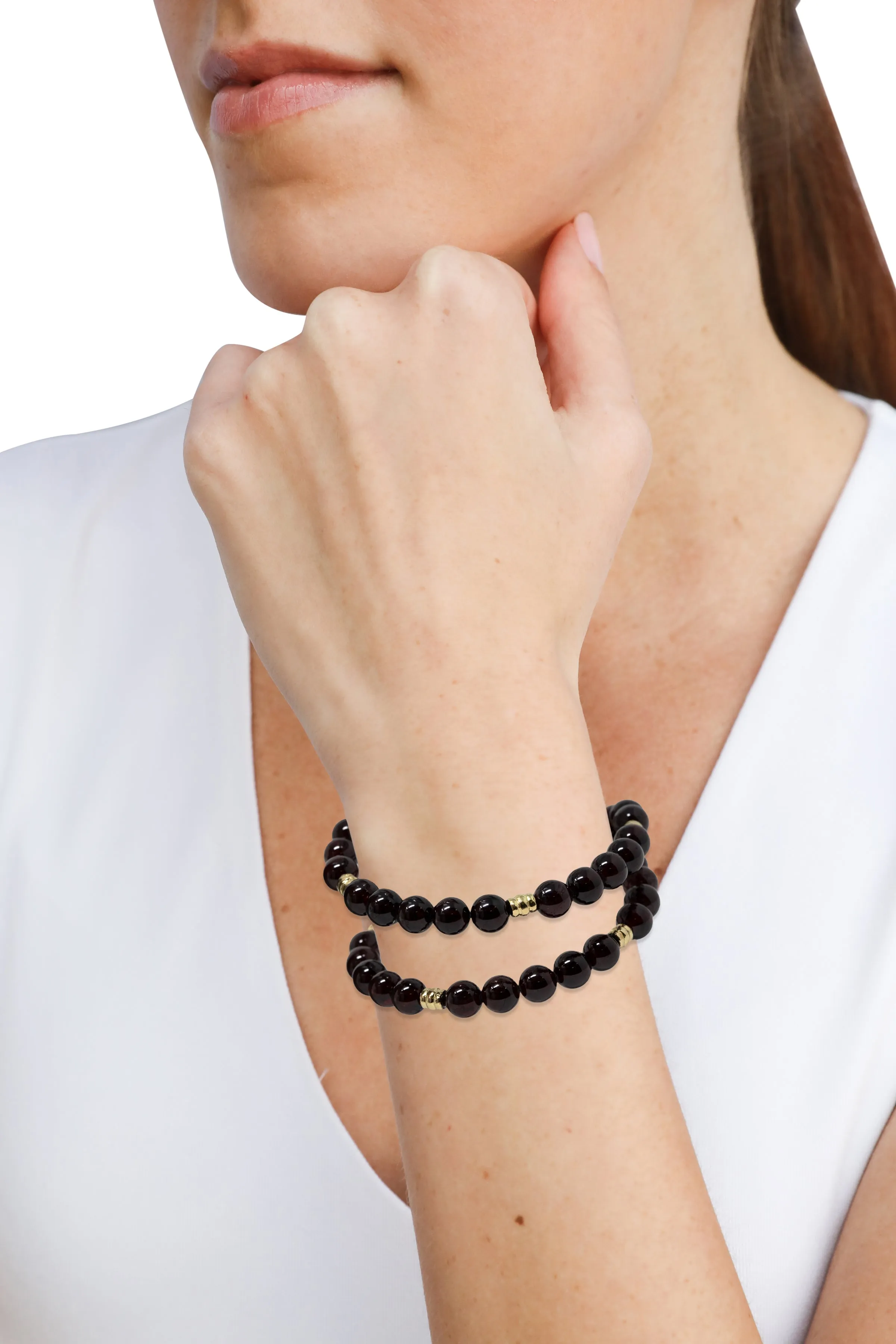 Double Wrap Beaded Bracelet