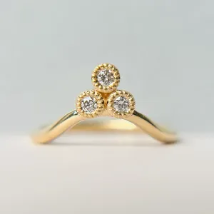 Ducet - Colourless Diamond Trio Contour Band