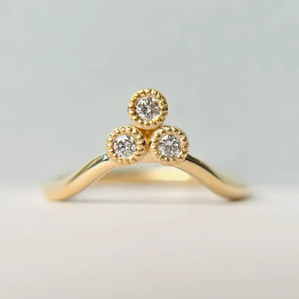 Ducet - Colourless Diamond Trio Contour Band