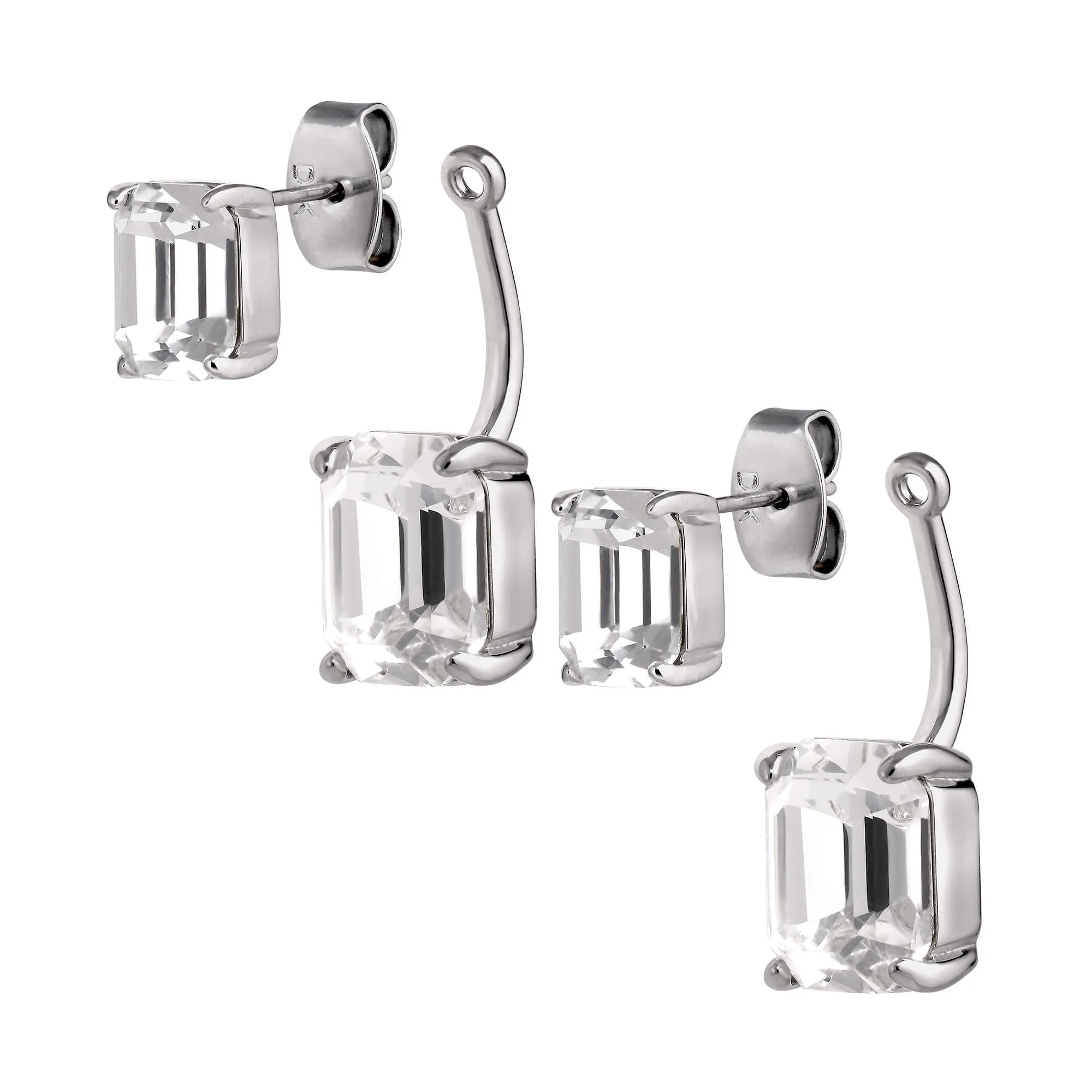 Dyrberg Kern Teti Silver Small Drop Earrings