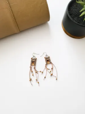 Earrings - Wood Bead Dangle