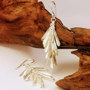 Elegant Chime Silver Dangle Drop Hook earrings