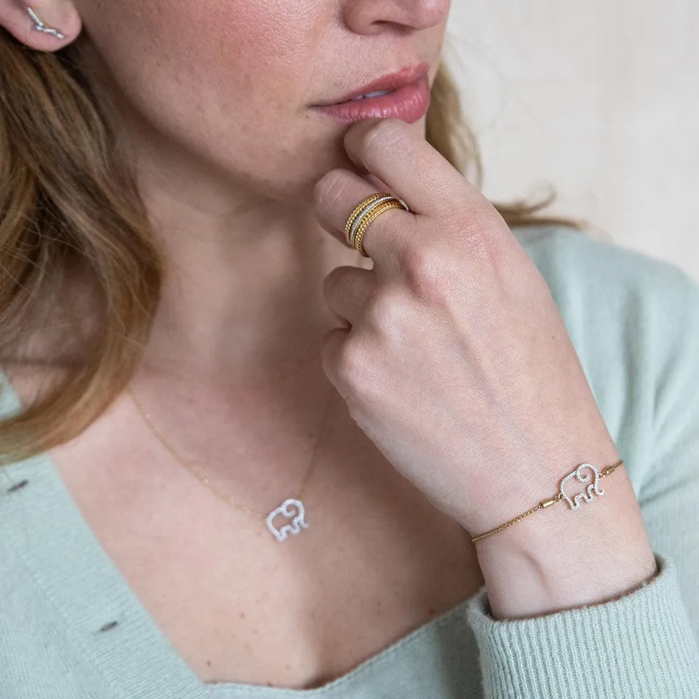 Elephant Mom Bolo Bracelet
