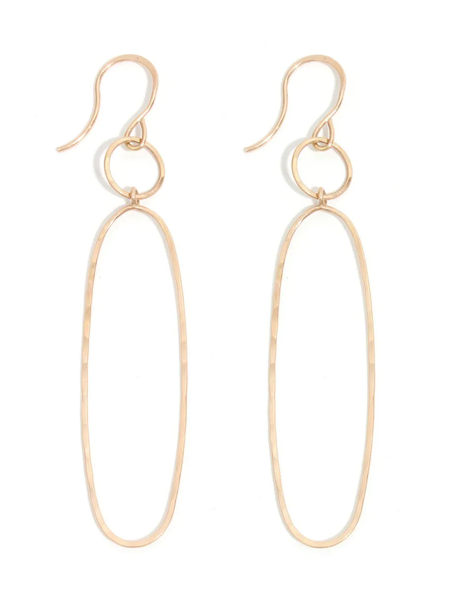 Elliptical Drop Earrings