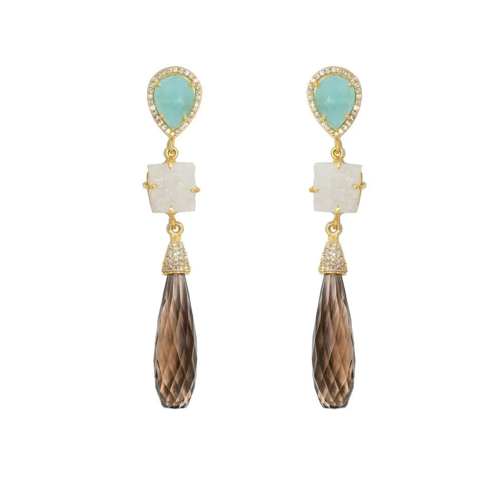 Elongated Teardrop Earrings