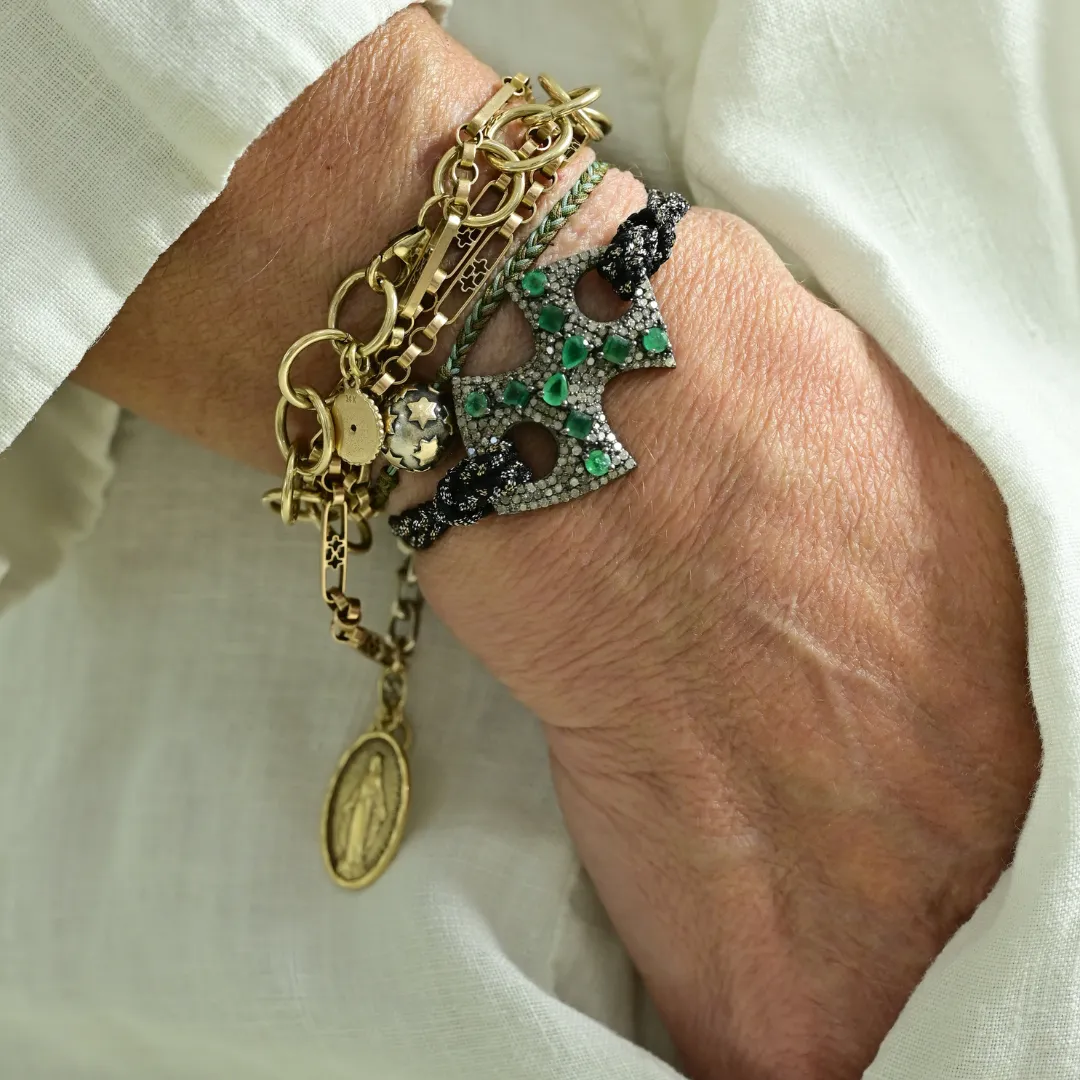 Emerald Bow Bracelet