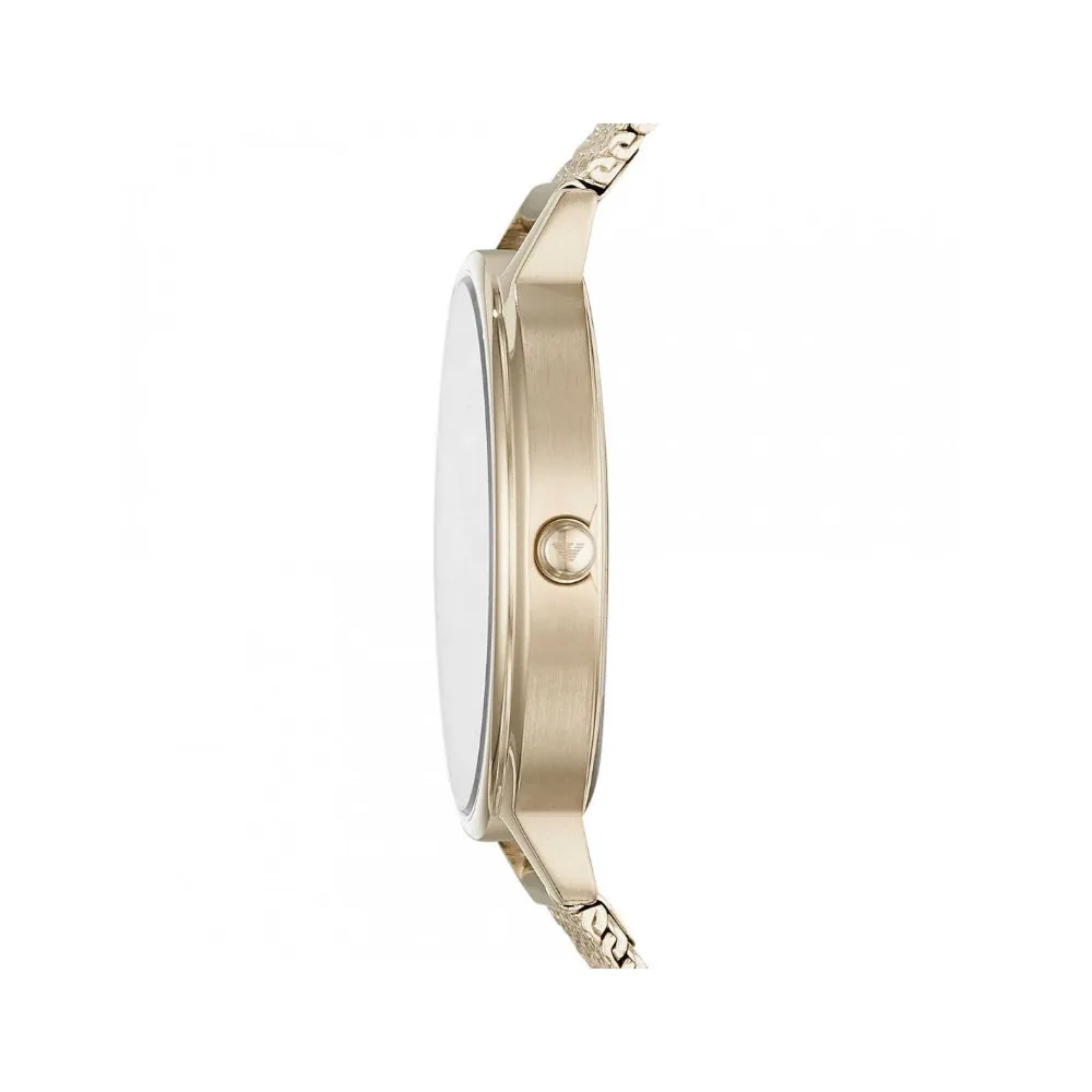 Emporio Armani Women's Analog Pink Dial Watch