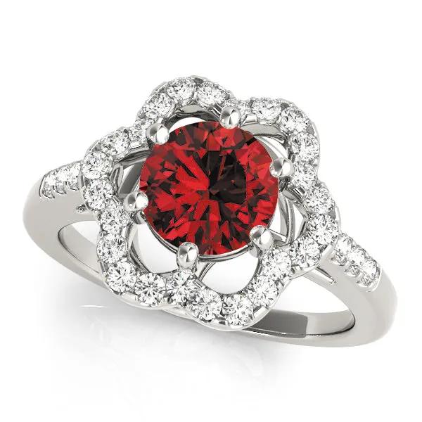 Engagement Rings Halo Round - TN83578