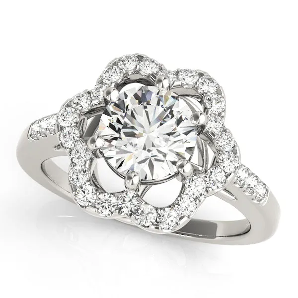 Engagement Rings Halo Round - TN83578