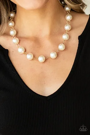 Ensconced in Elegance Gold Paparazzi Necklace