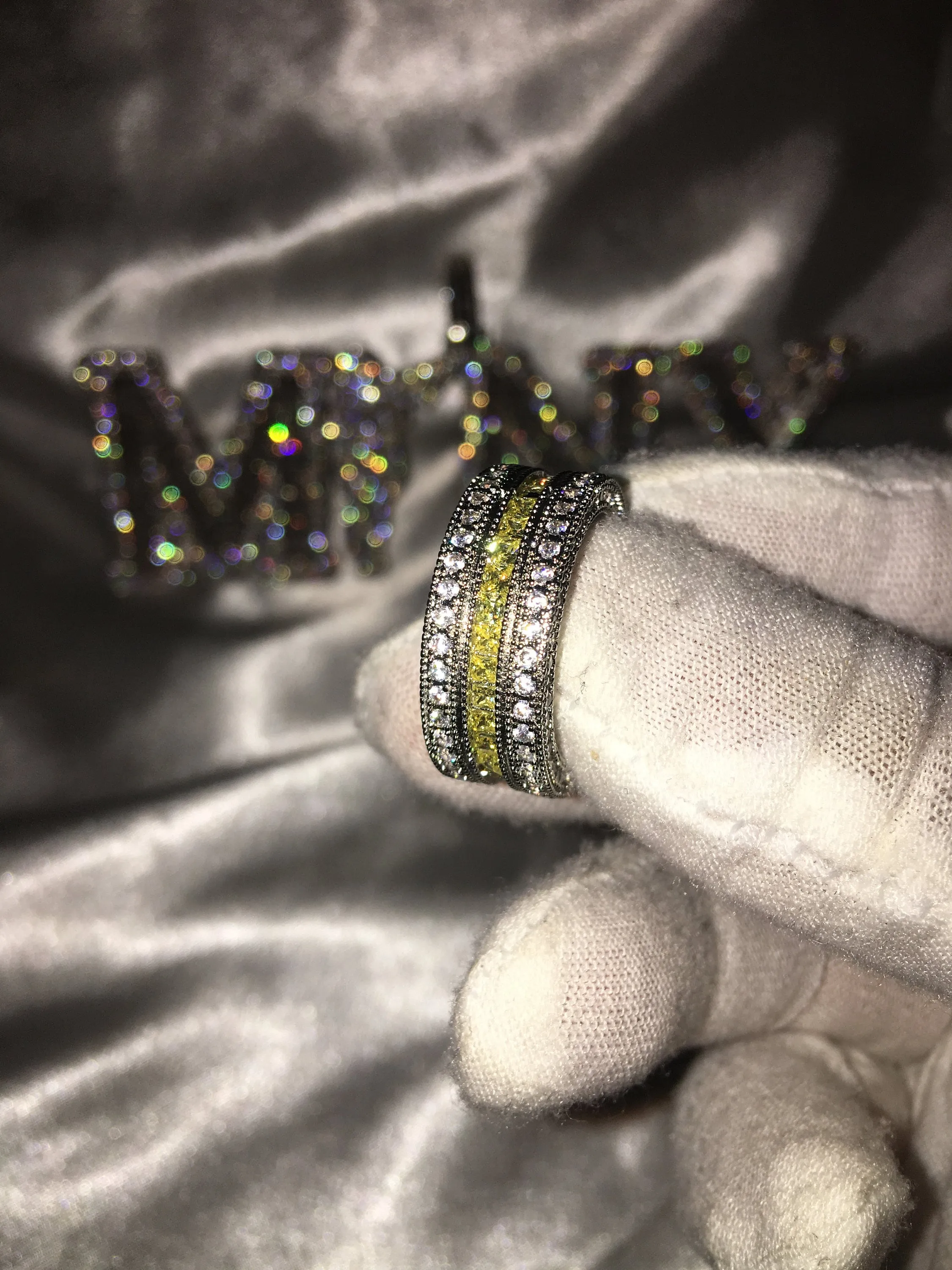 Eternity Ring | Yellow Diamond Ring | Mens Ring | Womens Ring | Mens Iced Out Ring | Iced Out Ring | Engagement Rings | Wedding Band | Iced