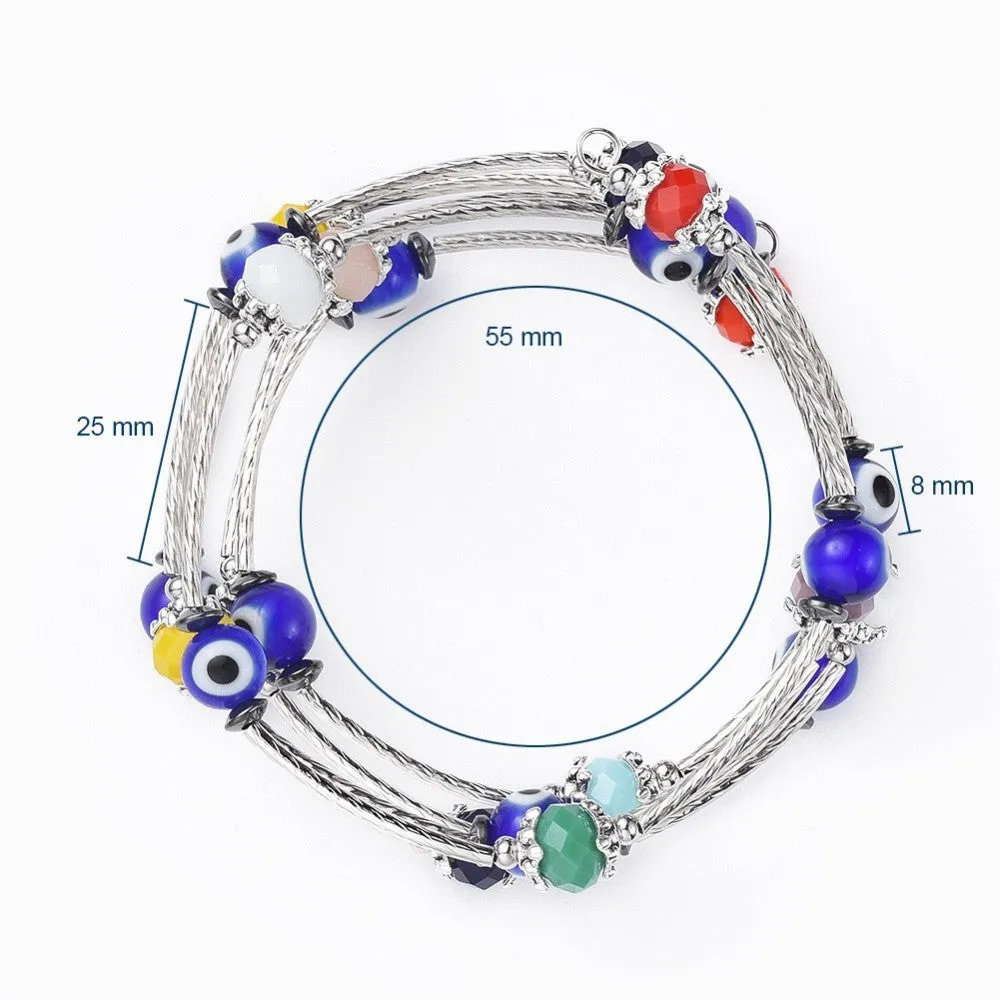 Evil Eye Wrap Bracelet