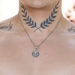 Festo Saint Benedict Medal Pendant with Chain Necklace