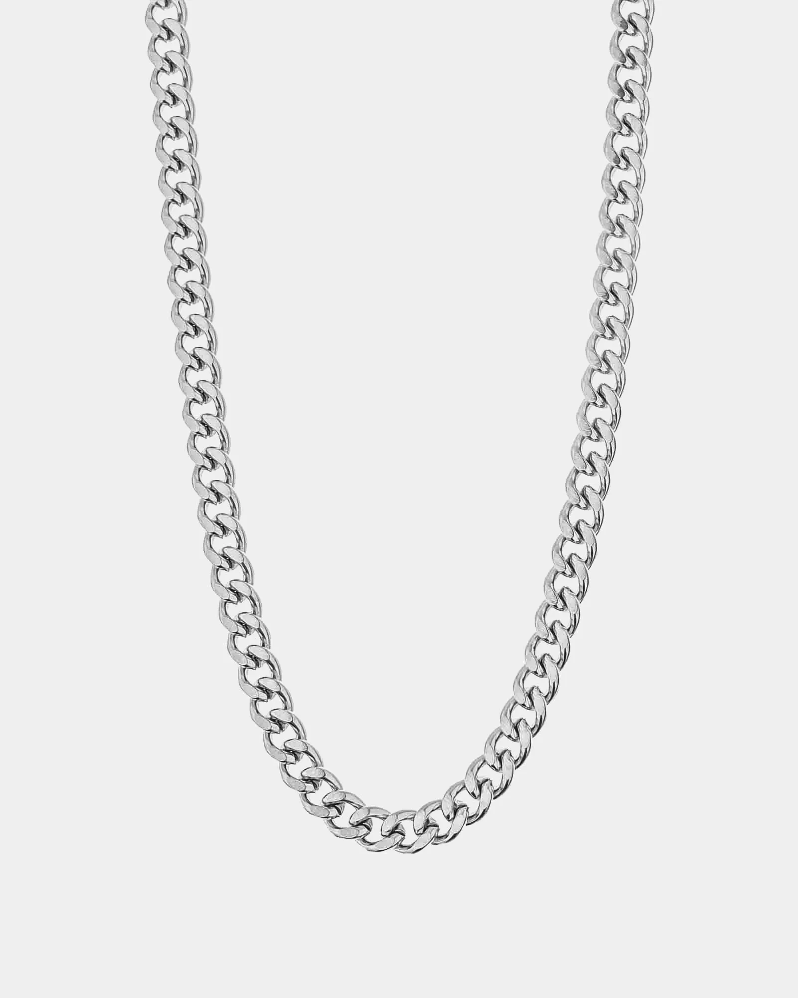 Flat Cuban Chain Necklace 7mm