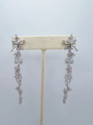 Flower Chain Dangle Earring