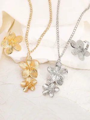 Flower Shape Necklaces Accessories   Rings Accessories