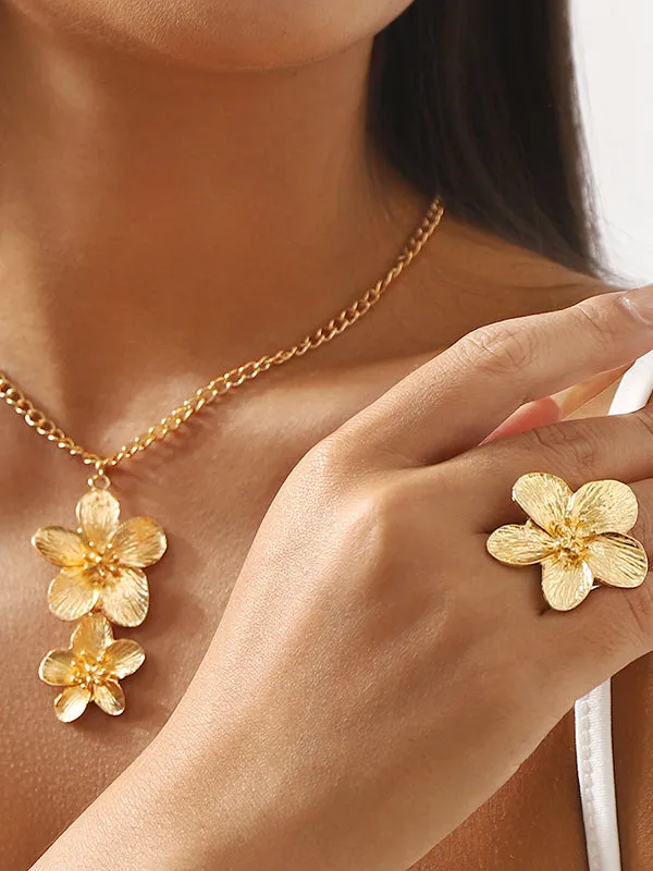 Flower Shape Necklaces Accessories   Rings Accessories
