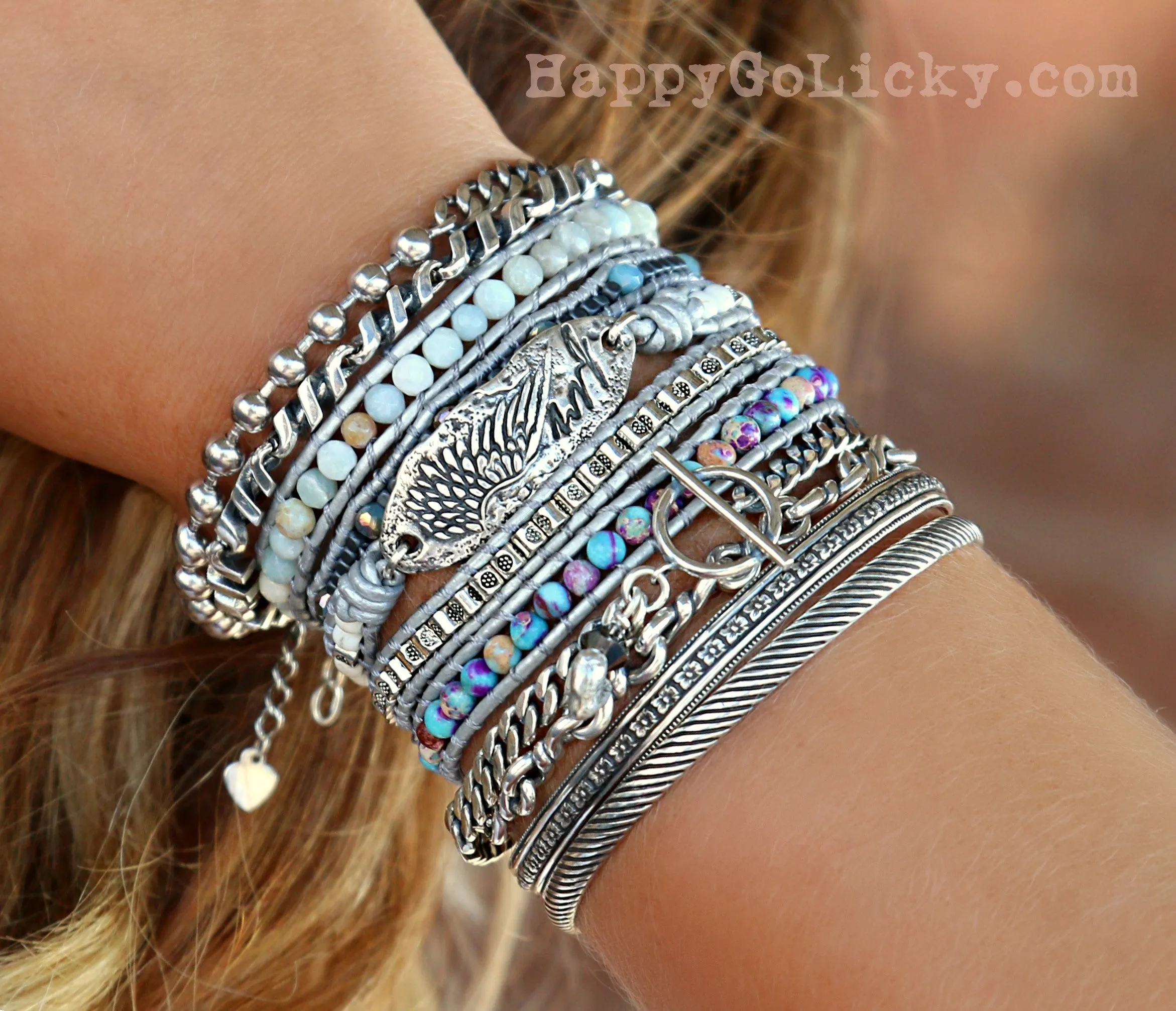 Fly Leather Boho Wrap Bracelet