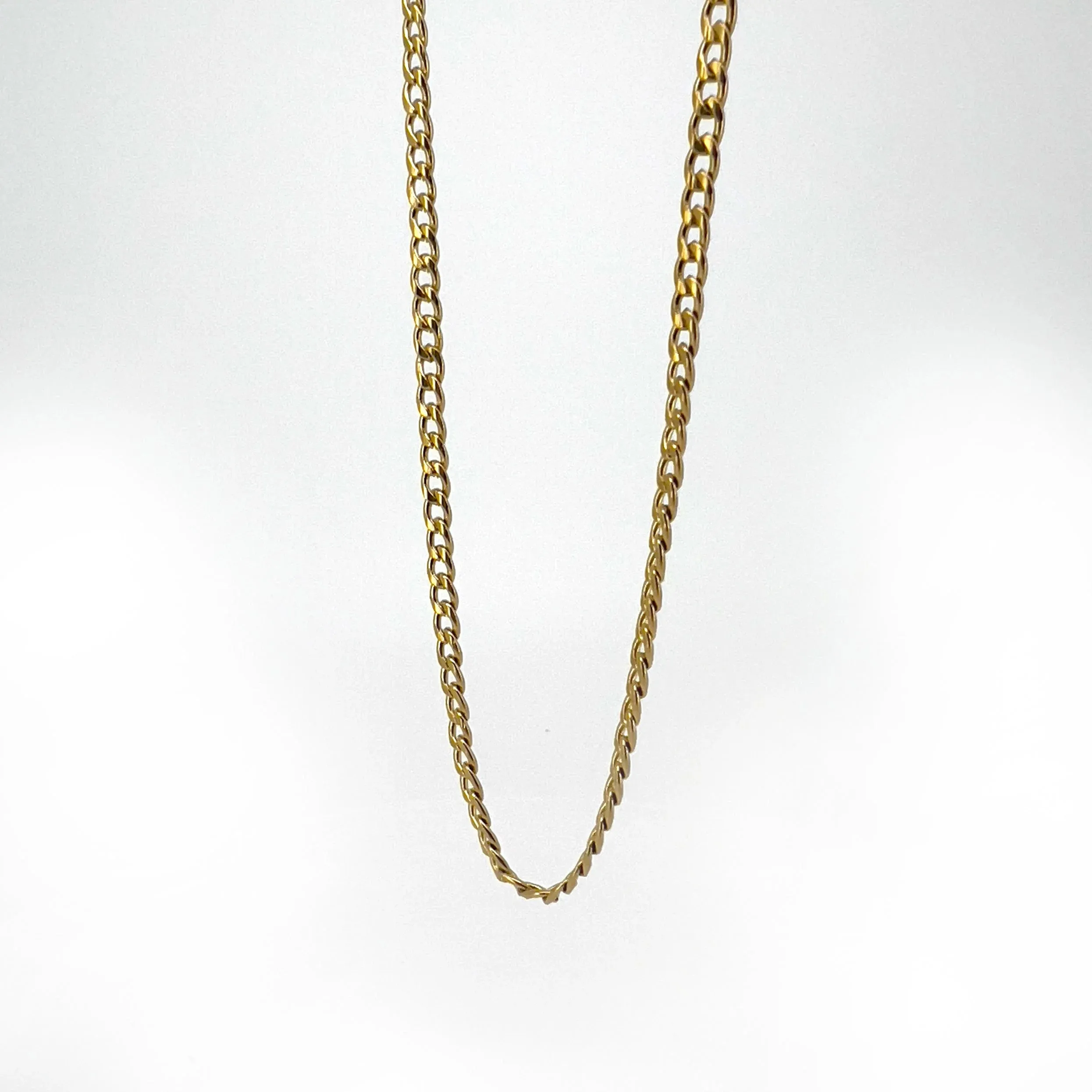 Fortunato Golden Curb Chain Necklace