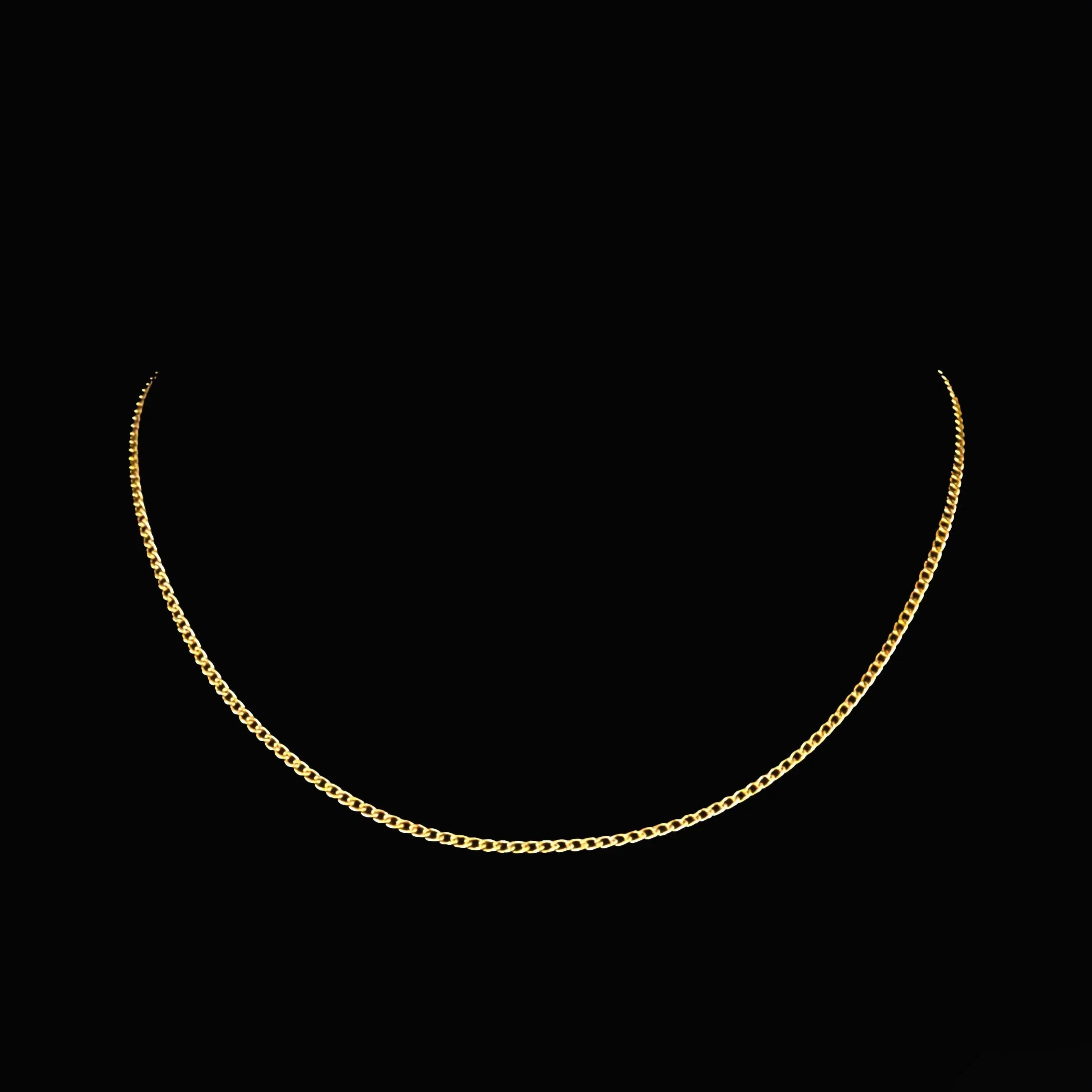Fortunato Golden Curb Chain Necklace