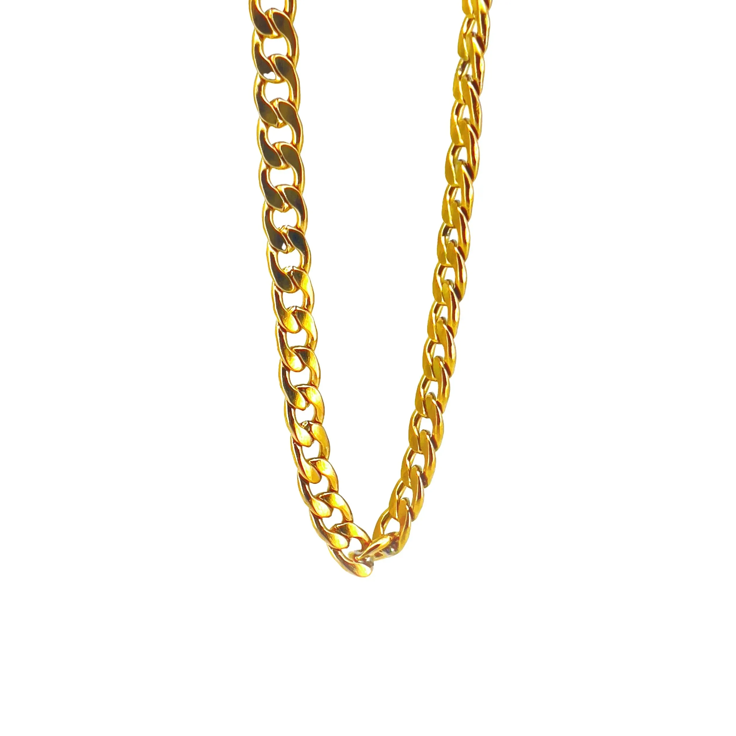 Fortunato Golden Curb Chain Necklace