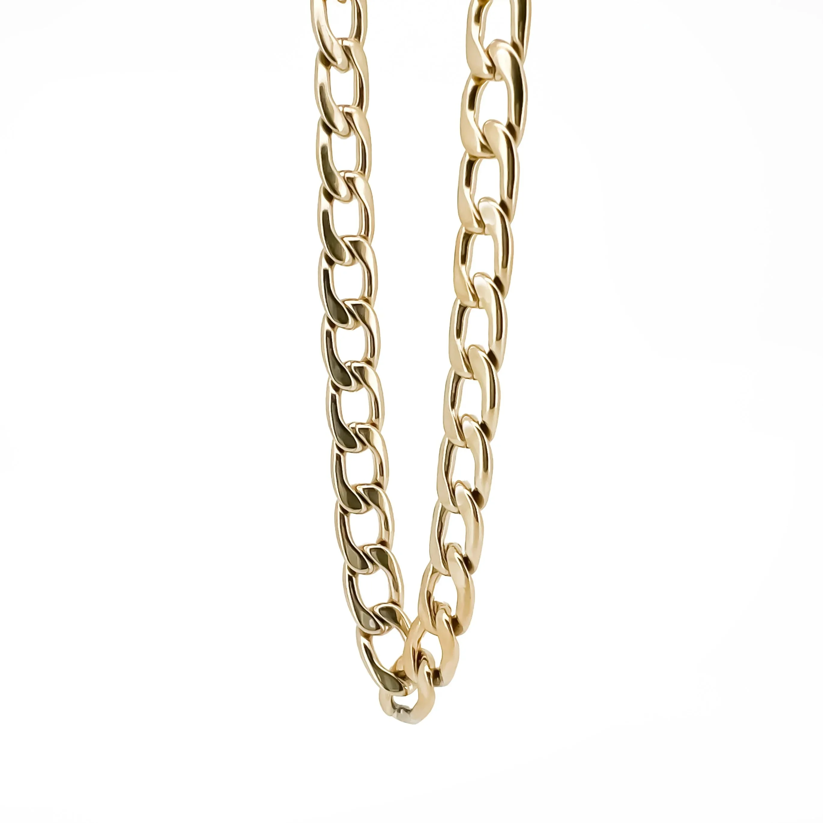 Fortunato Golden Curb Chain Necklace