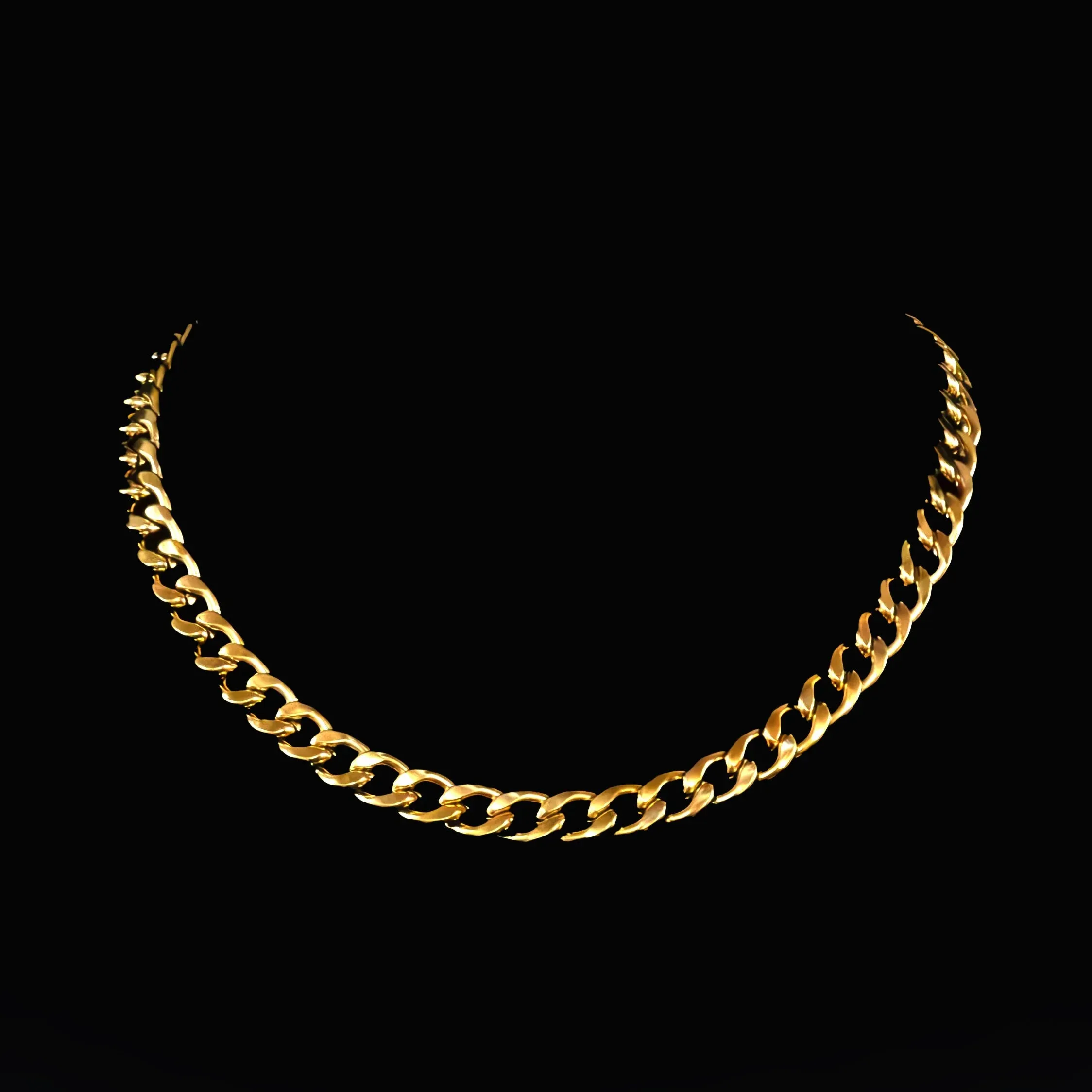 Fortunato Golden Curb Chain Necklace