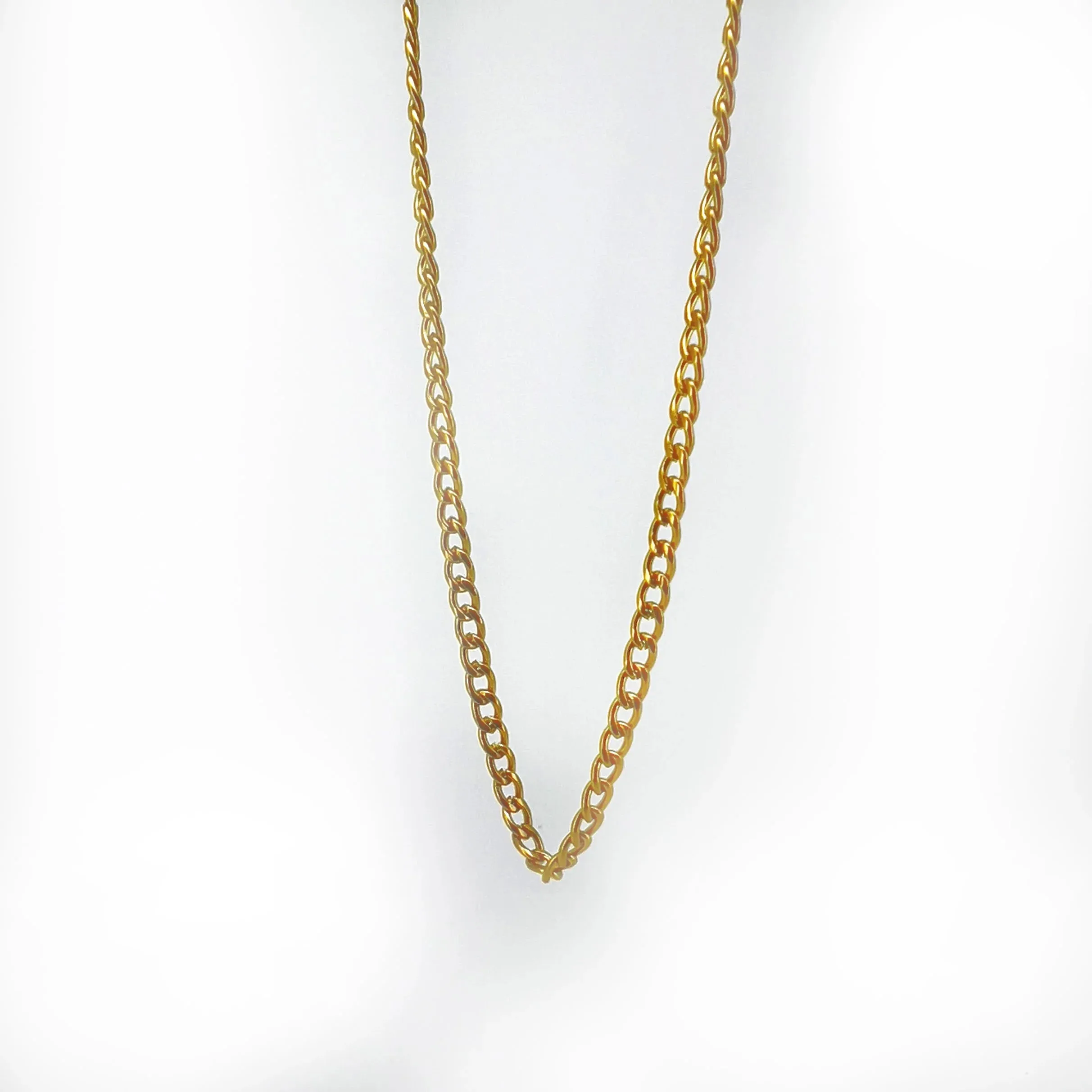 Fortunato Golden Curb Chain Necklace