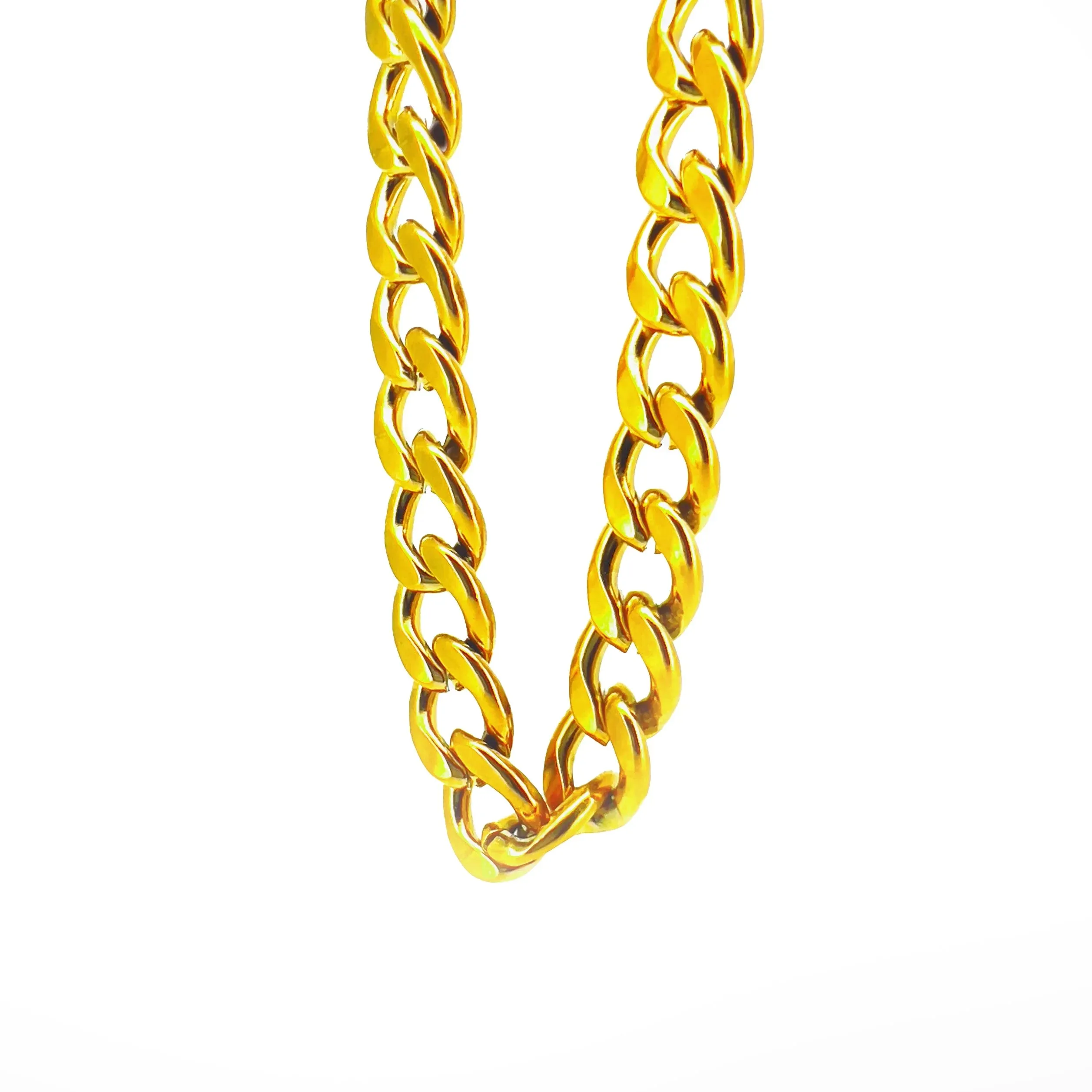 Fortunato Golden Curb Chain Necklace