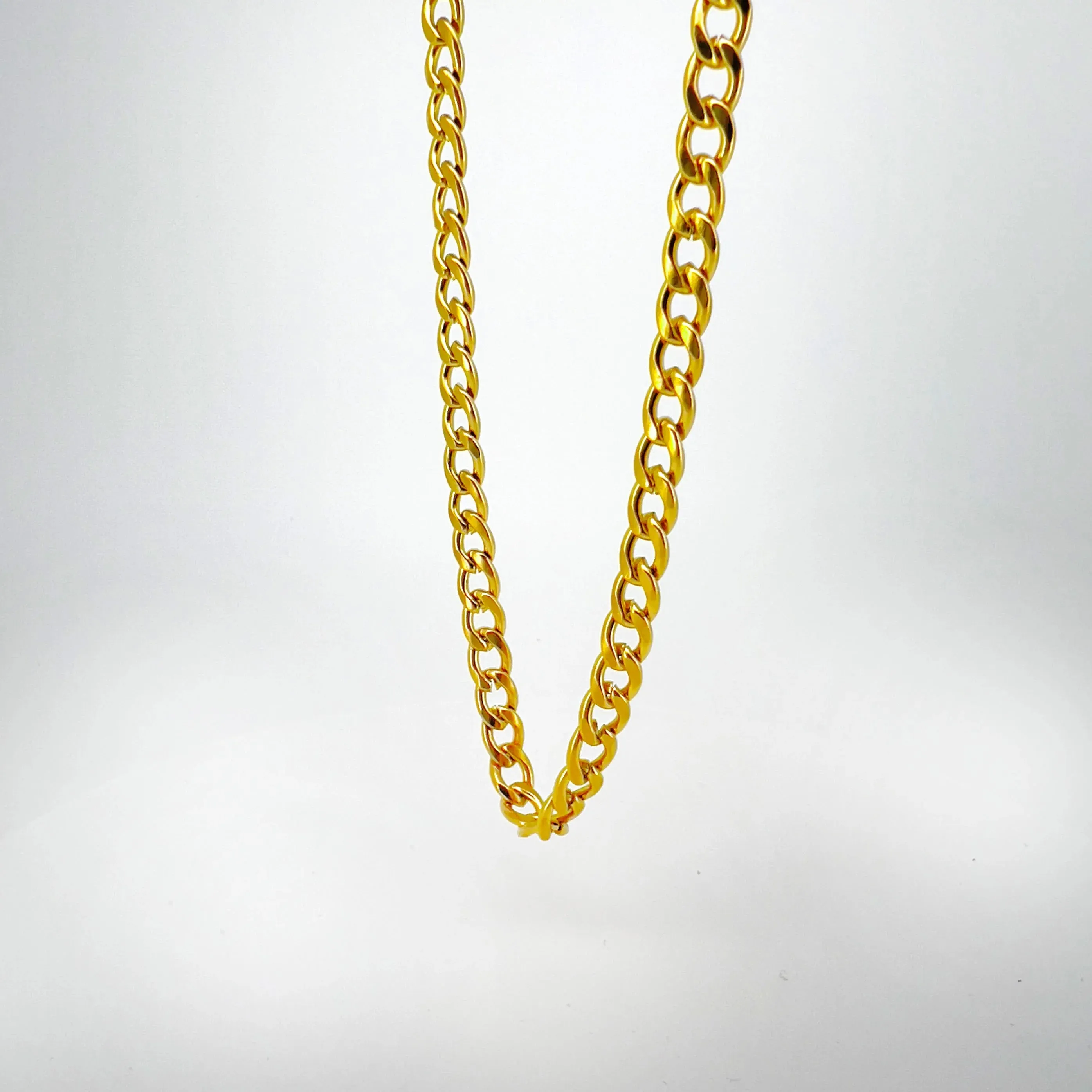 Fortunato Golden Curb Chain Necklace