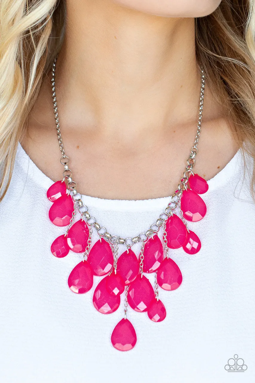 Front Row Flamboyance Pink Paparazzi Necklace