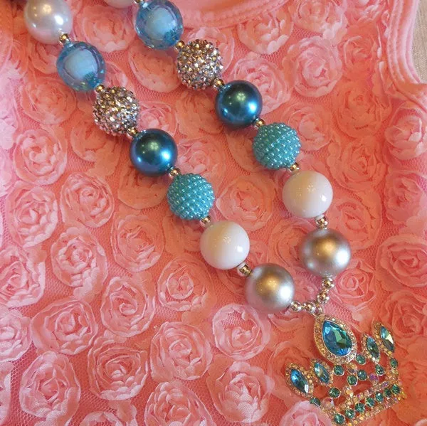 Frozen Let it Go Crown Chunky Necklace