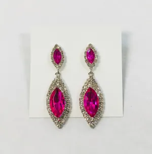 Fuchsia Drop Earrings
