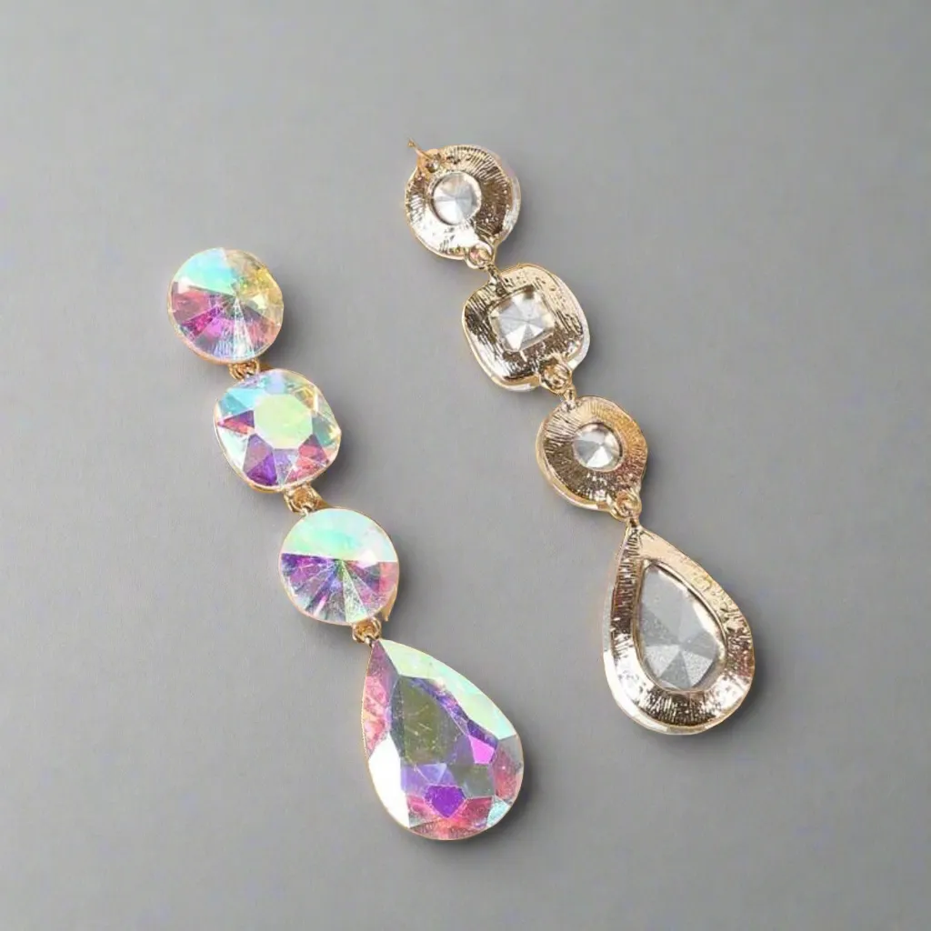 Geometric Iridescent Earrings