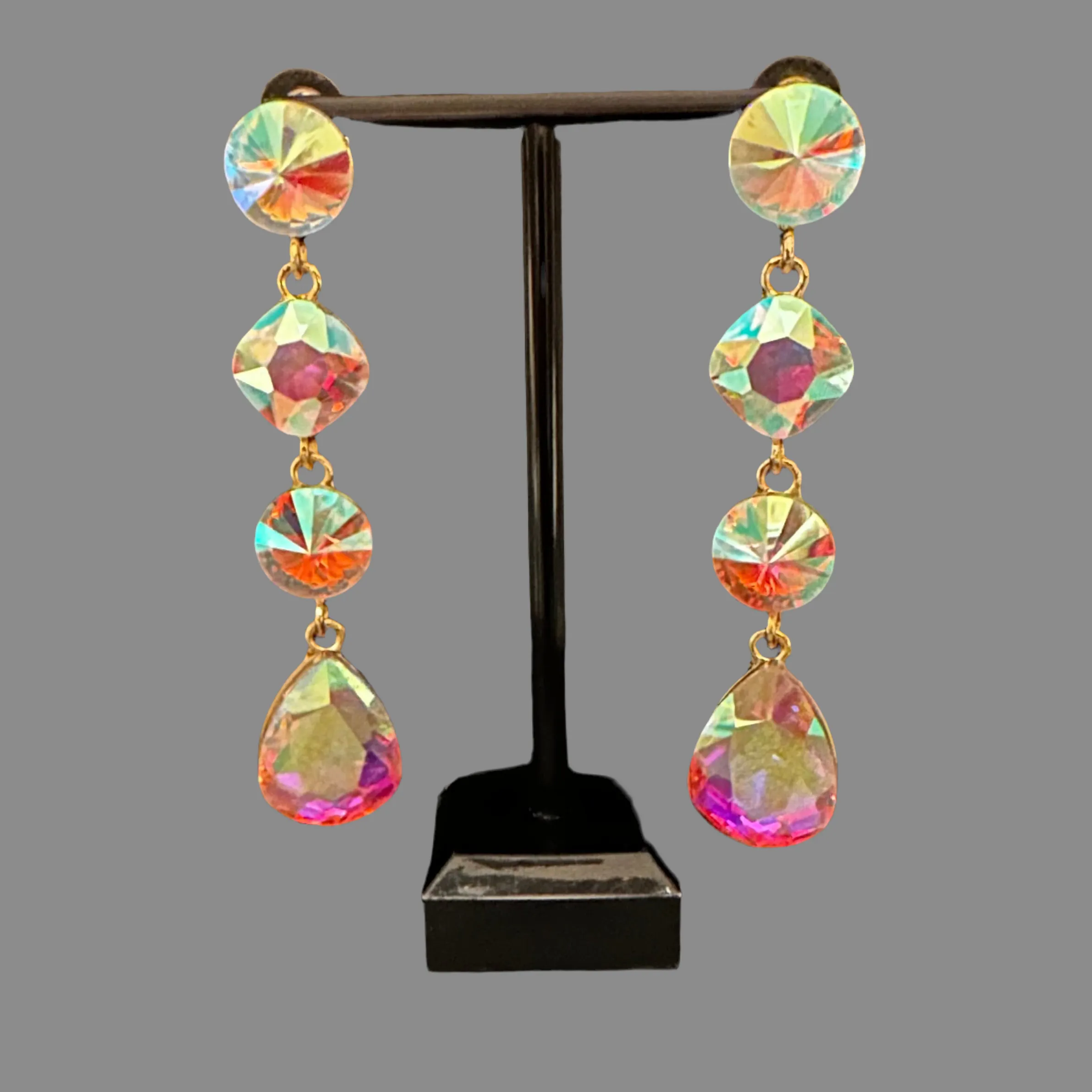 Geometric Iridescent Earrings