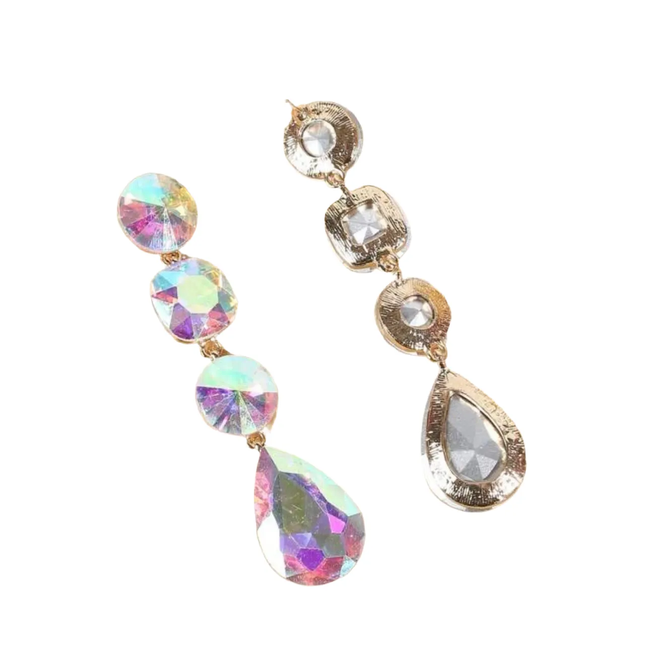 Geometric Iridescent Earrings