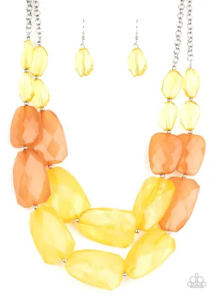 Gives Me Chills Yellow Paparazzi Necklace
