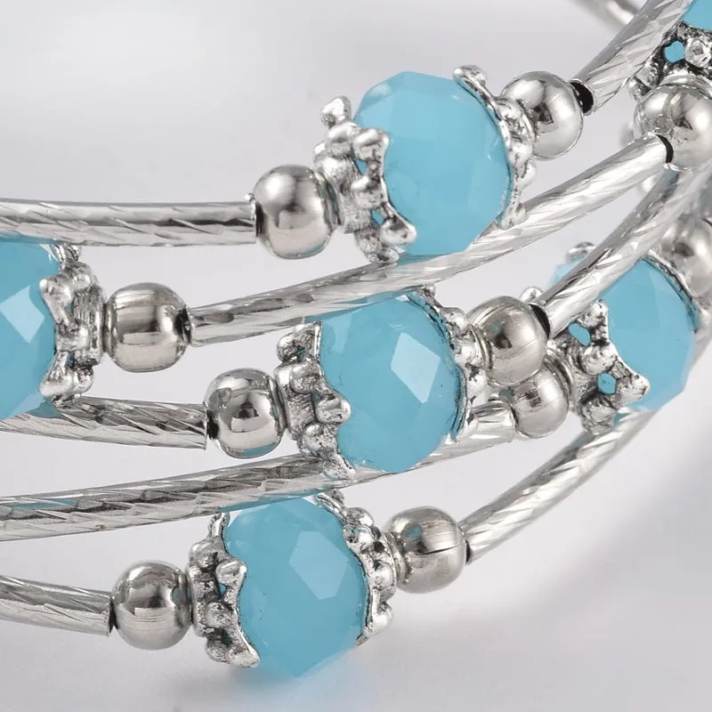Glass Bead Wrap Bracelet