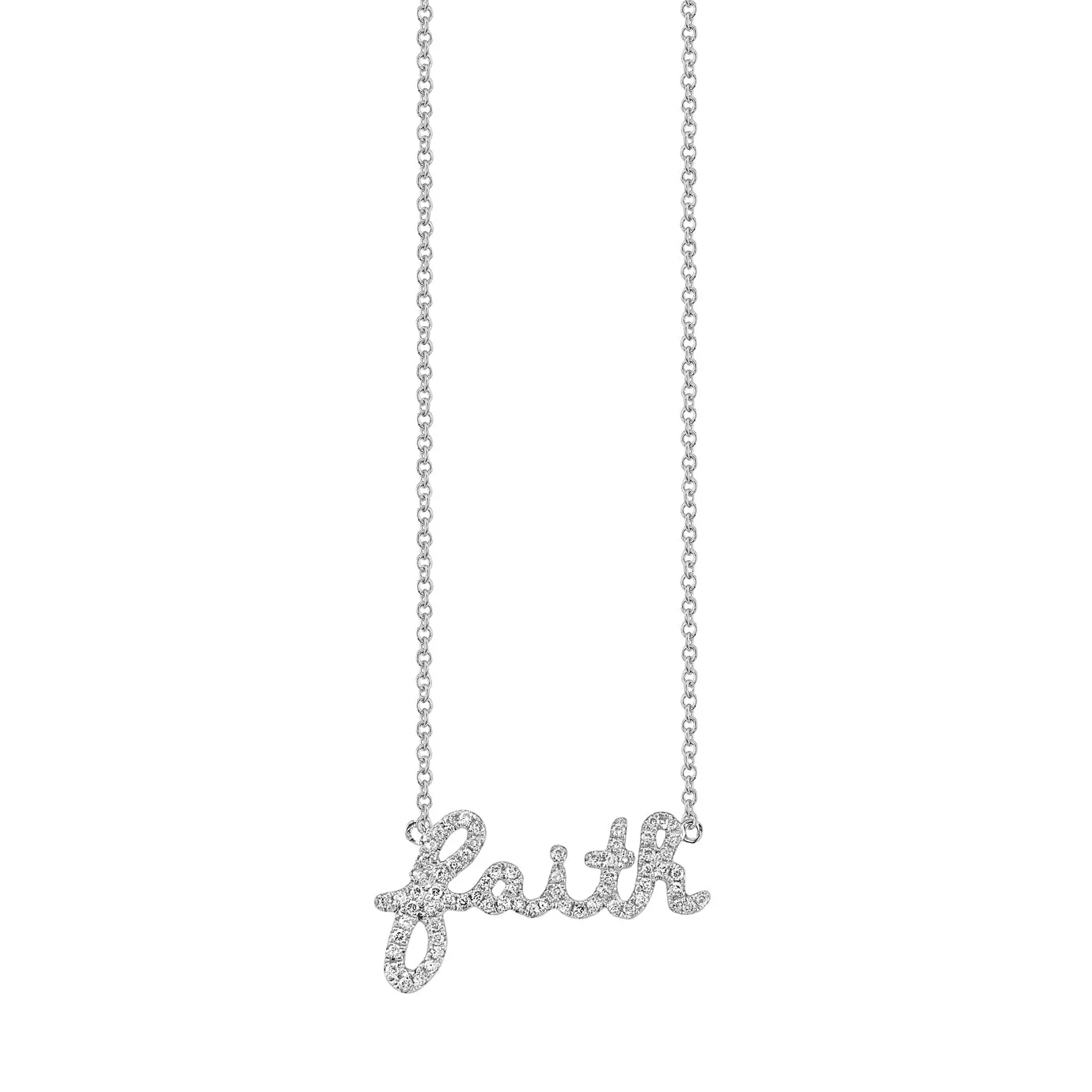 Gold & Diamond Faith Necklace