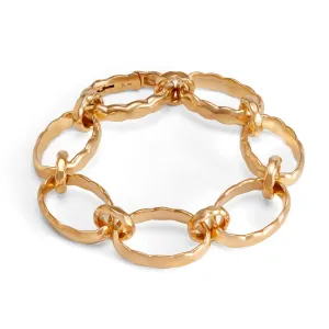 Gold Essentials Vermeil Large Oval Loops Bracelet