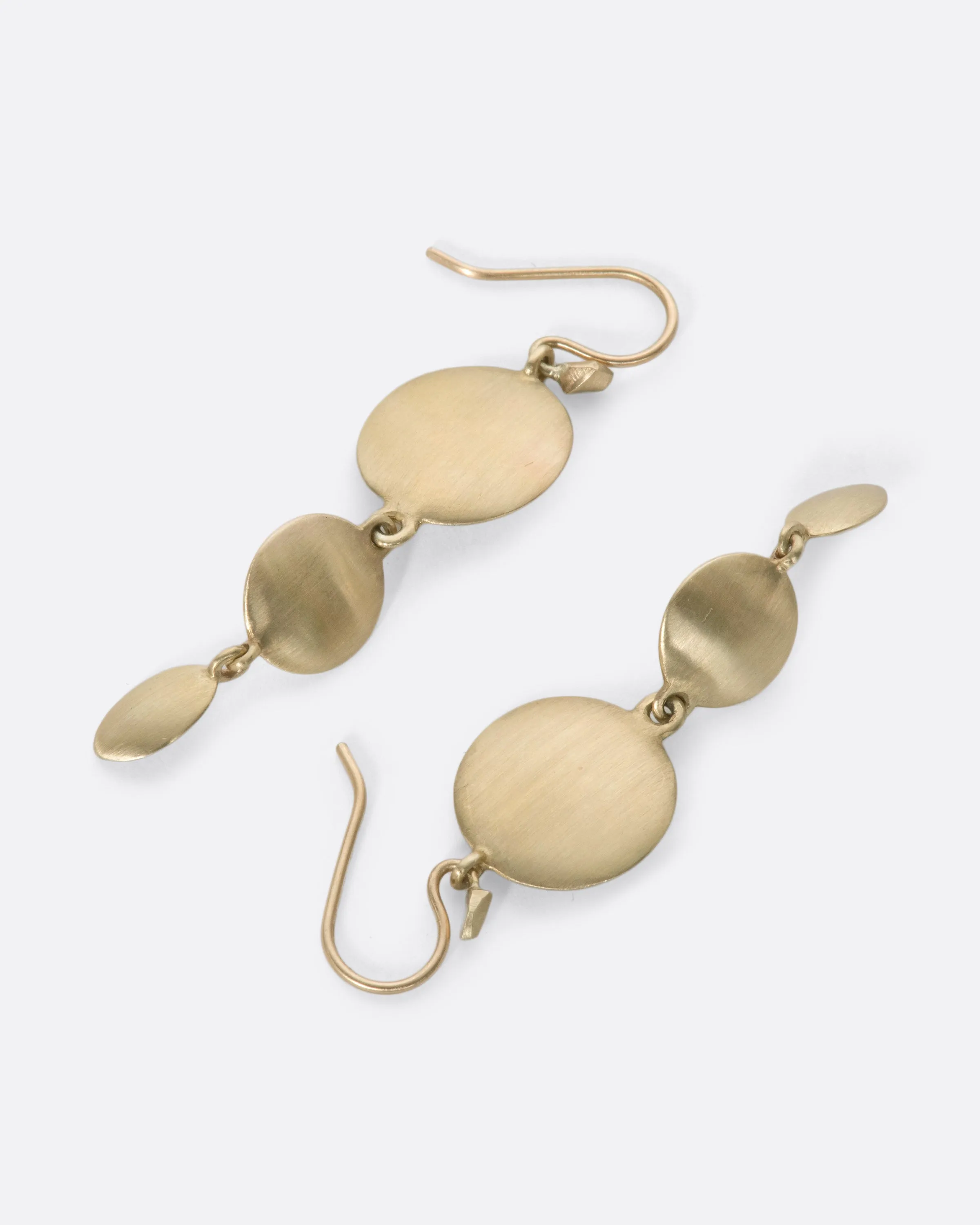 Gold Horea Triple Drop Earrings