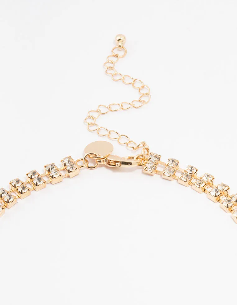 Gold Statement Black Necklace