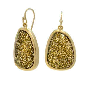 Gold Tone Stardust Earrings