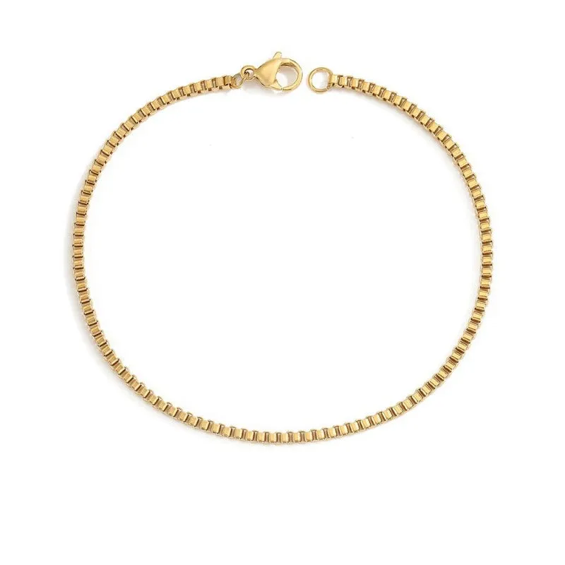 Gold Twist Cuban Chain Bracelet for Women Jewelry Gifts