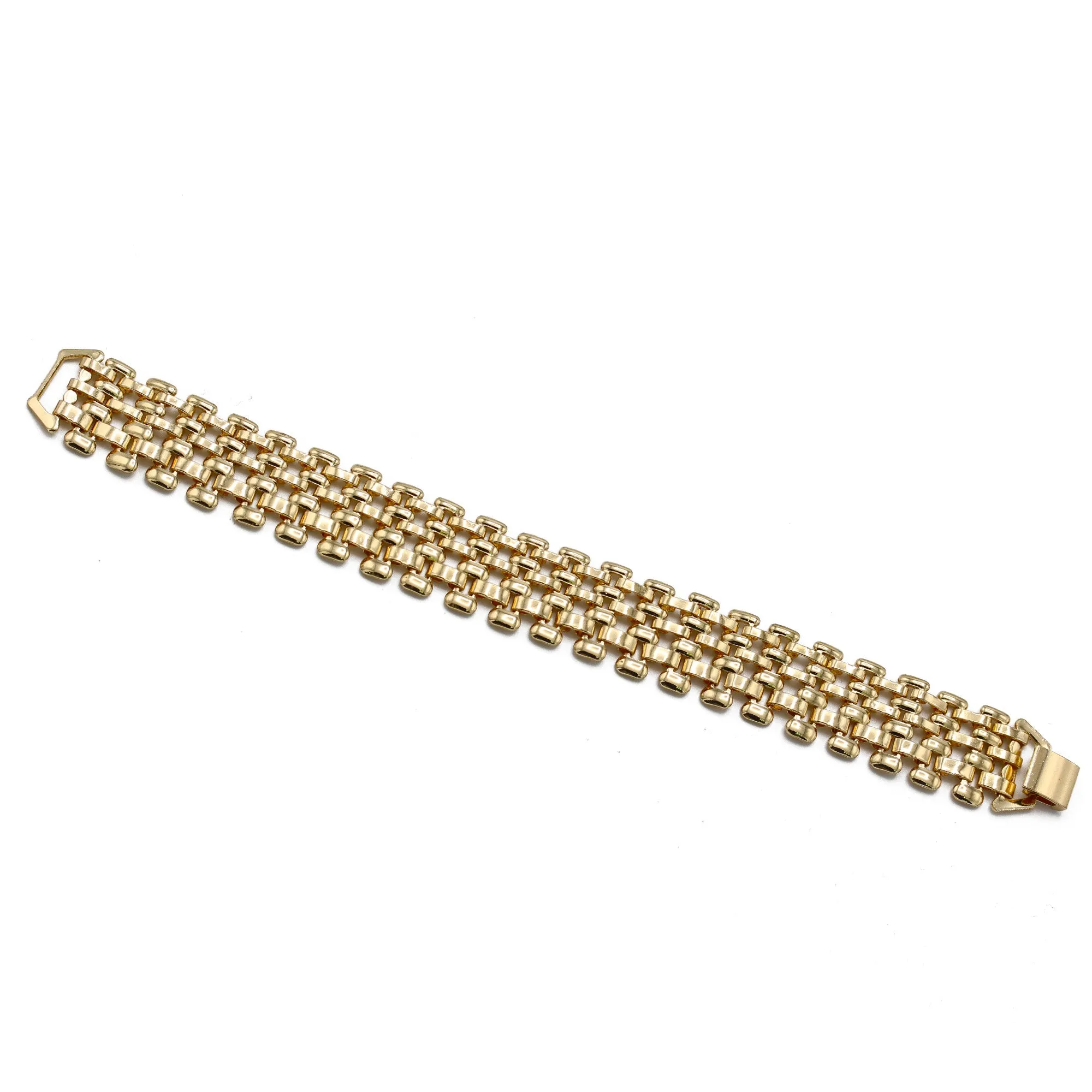 GOLD WATCH CHAIN METAL BRACELET #DWB-4572G(OE9)