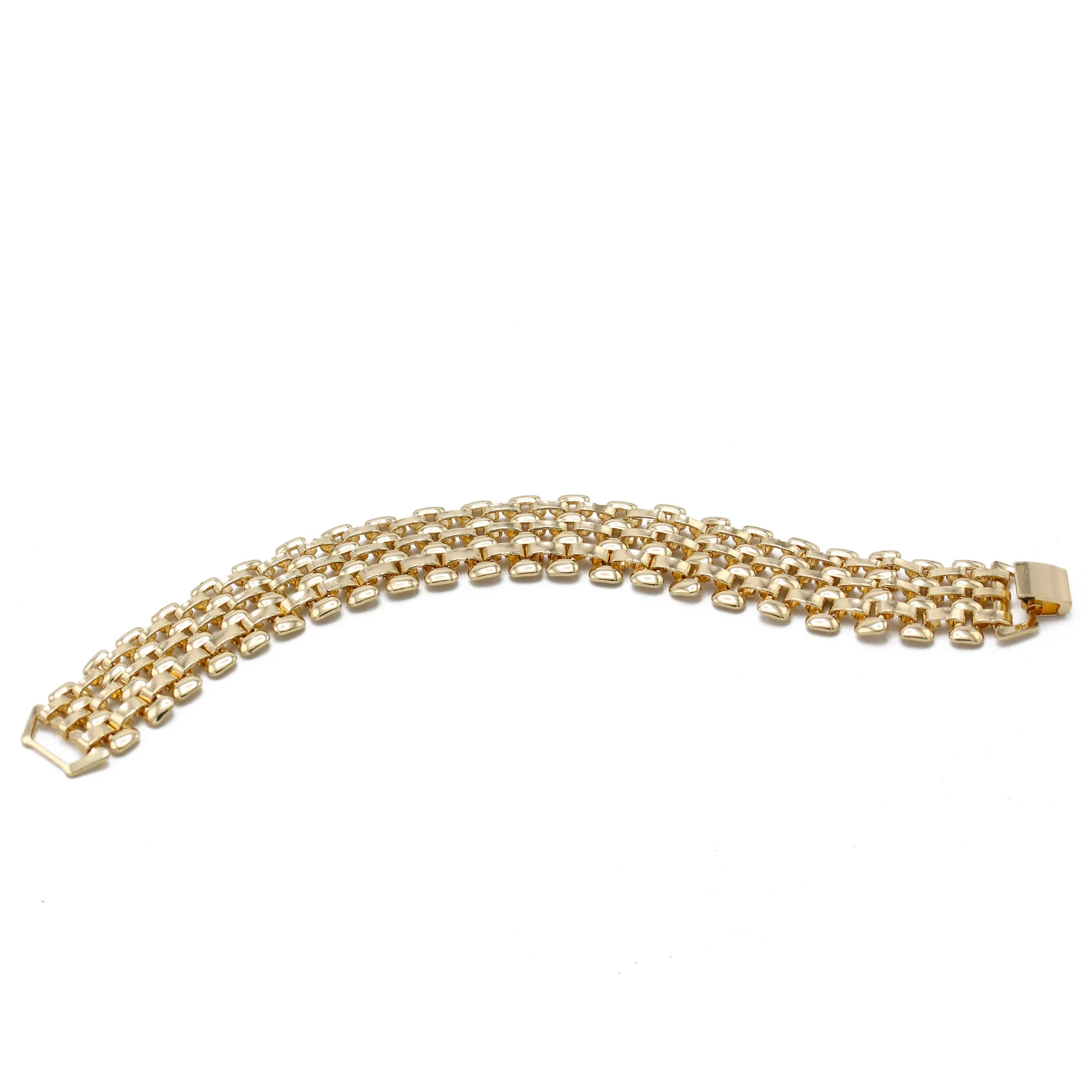GOLD WATCH CHAIN METAL BRACELET #DWB-4572G(OE9)