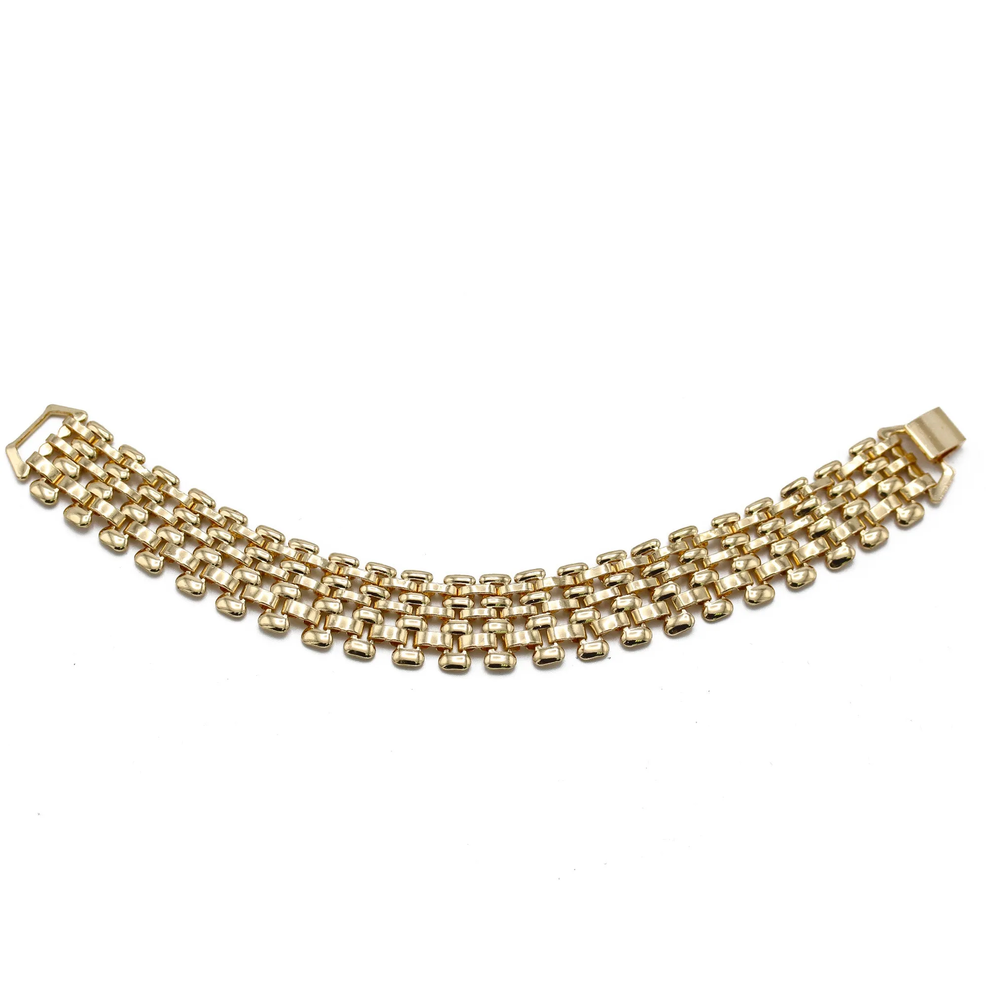 GOLD WATCH CHAIN METAL BRACELET #DWB-4572G(OE9)
