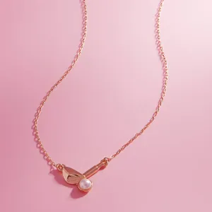 Golf Iron Pearl Ball Necklace for Golf Lovers: ONE SIZE / GD