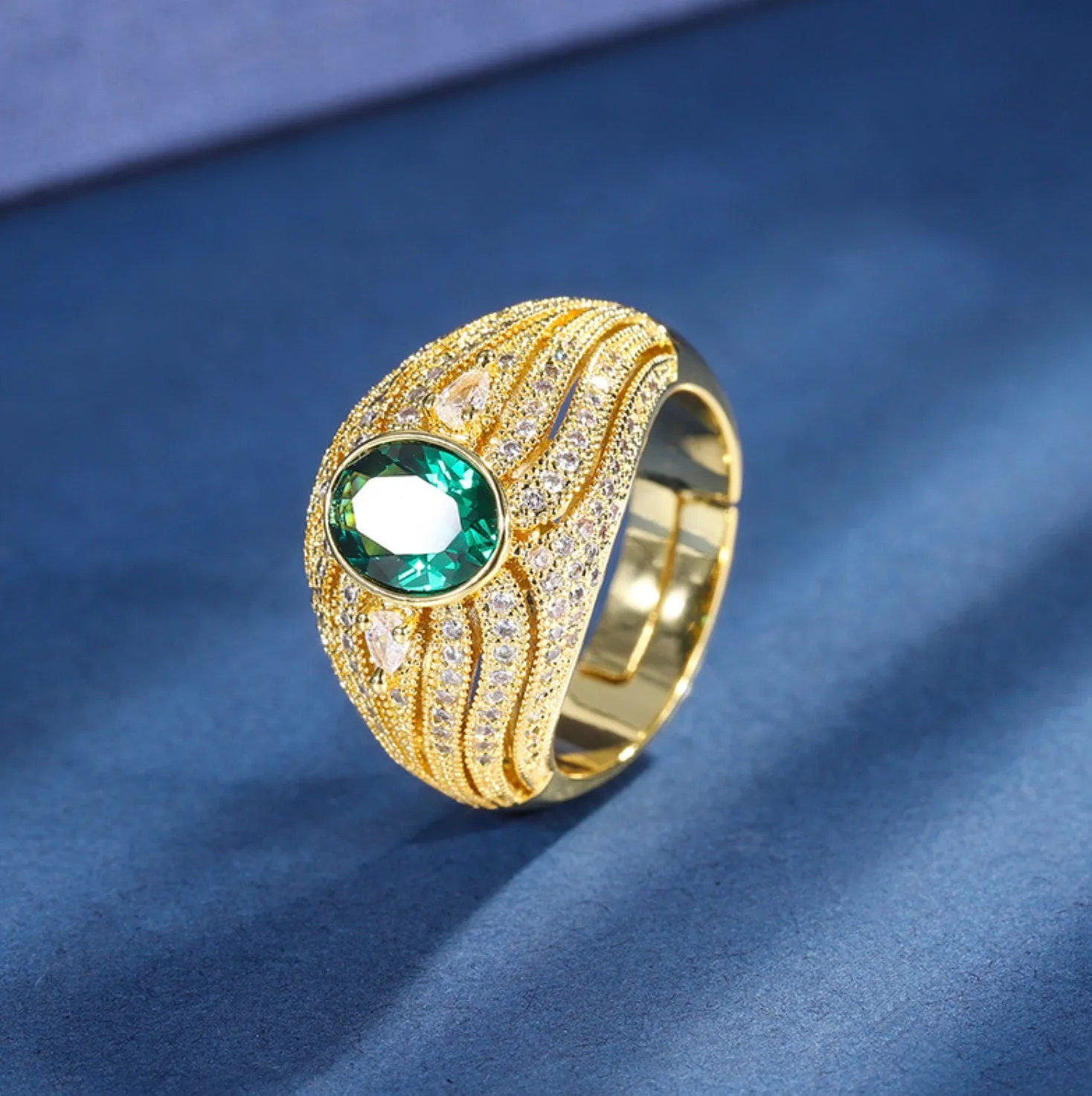 Green Diamond Ring | Green Diamond Engagement Ring | Womens Gold Wedding Ring | Womens Green Diamond Ring | Gold Green Diamond Ring